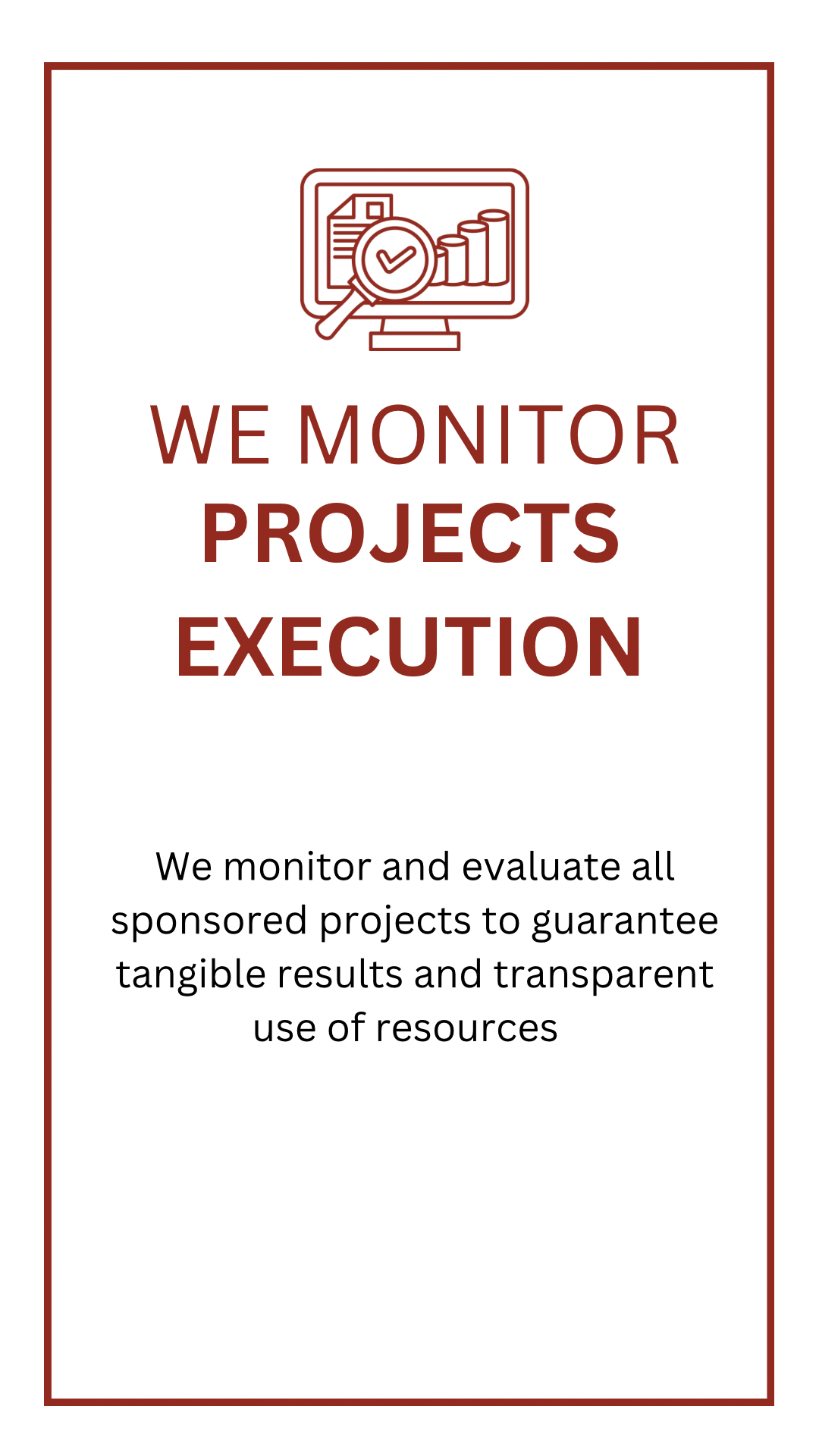 We monitor 